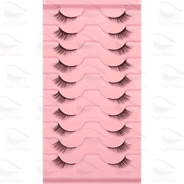 10 Pares de Pestañas Ojo de Gato Volumizada 11mm