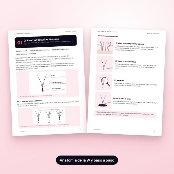 Páginas de la guía W-Shape: anatomía de la W y aplicación paso a paso